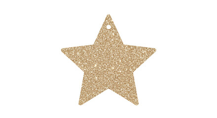 Obraz premium Isolated Glitter Gold Star Shining Sparkle on Transparent Background