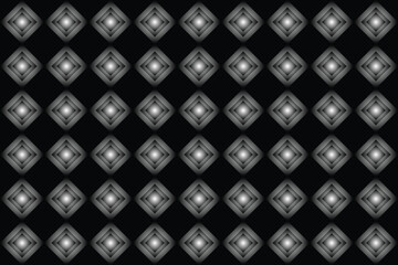 Black and white seamless technology pattern a vector illustration geometric gradient squares.
