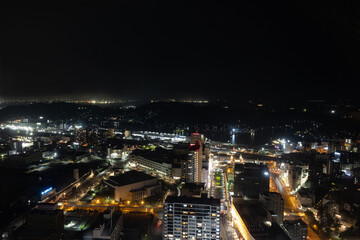 Fototapeta premium ［山口県下関市］下関海峡ゆめタワーからの夜景眺望