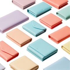 Fototapeta premium Pastel Folded Cloth Fabric Stack Illustration with Isolated Soft Color