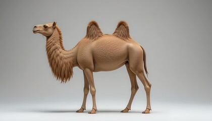 Detailed 3d model of a camel.