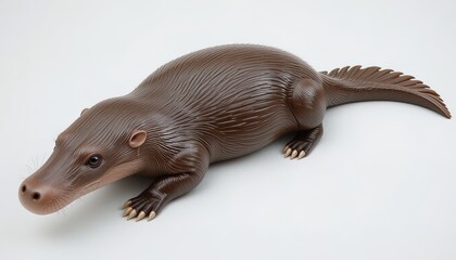 Obraz premium Detailed illustration of a prehistoric mammal.