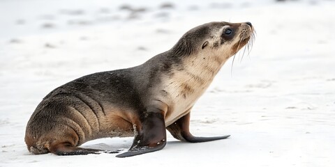 Sealion basking on rocky coastline under bright sunlight showcasing natural habitat
