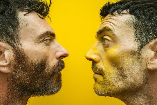 Couple man male homosexuality friendship love hate LGBT yellow