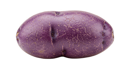 Isolated Transparent Background of Purple Potato Vegetable Food Root
