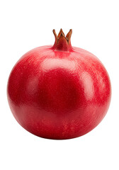 Isolated Pomegranate Fruit Red Sweet Juicy Raw on Transparent Background