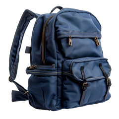 Stylish Blue Backpack Multiple Pockets Travel Bag