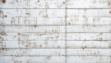 Close-up view of distressed whitewashed wooden planks.