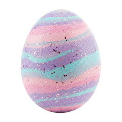 Pastel Striped Easter Egg Decoration Holiday Celebration Ornament