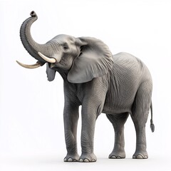 Obraz premium Majestic African Elephant. Wildlife Conservation, Nature and Eco-friendly Safari in Vibrant Africa