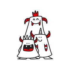 Monster cartoon design vector illustration
