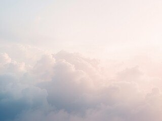 Obraz premium Delicate Pastel Cloud Ombre Background Design