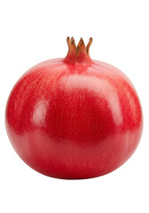 Isolated Transparent Background of Fresh Red Pomegranate Fruit Food