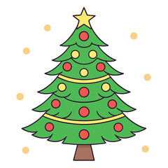 graphics-coloring-page-with-christmas-tree.eps