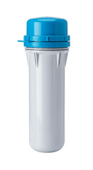 Isolated Image of Water Filter Purifier Component with Blue and White Color
