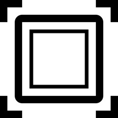 Simple flat essentials icon with minimalistic outline design for clean and modern interface applications.