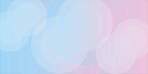 abstract background .blue and pink gradation. circle effect style. modern minimalist.eps 10