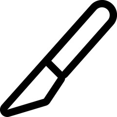 Simple flat essentials icon with minimalistic outline design for clean and modern interface applications.