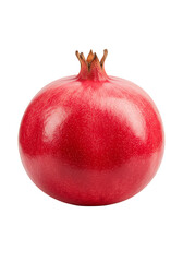 Isolated Pomegranate Fruit Rich in Antioxidants on Transparent Background