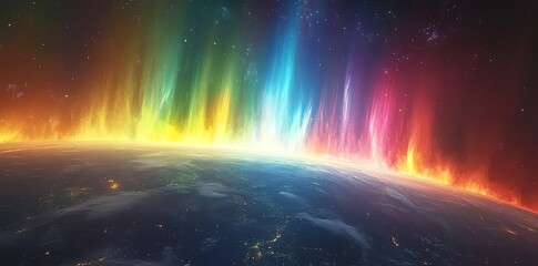 Stunning Aurora Borealis Lights Display Over Earth