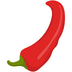 Spicy Chili Peppers. Vector Illustration of red hot chili peppers.
