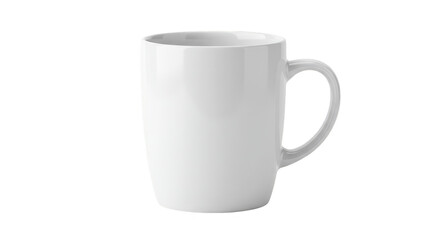 Obraz premium Isolated White Ceramic Mug For Hot Drink With Transparent Background
