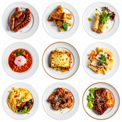 collection of tasty, junk and delicious food