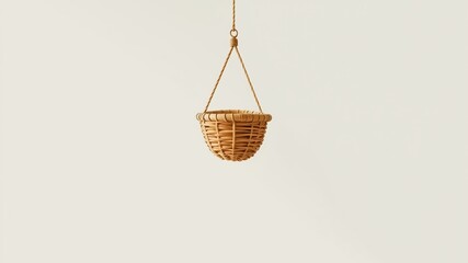 Obraz premium Elegant Hanging Basket Illustration Background Design