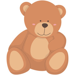 Teddy Bear Illustration. Cute teddy bear vector drawing. Set of cute Teddy Bears. Various funny characters. Valentines day, love, romance, toy, gift concept. Cartoon style.
