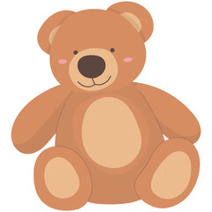 Teddy Bear Illustration. Cute teddy bear vector drawing. Set of cute Teddy Bears. Various funny characters. Valentines day, love, romance, toy, gift concept. Cartoon style.