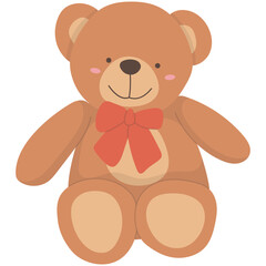 Teddy Bear Illustration. Cute teddy bear vector drawing. Set of cute Teddy Bears. Various funny characters. Valentines day, love, romance, toy, gift concept. Cartoon style.