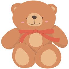 Teddy Bear Illustration. Cute teddy bear vector drawing. Set of cute Teddy Bears. Various funny characters. Valentines day, love, romance, toy, gift concept. Cartoon style.