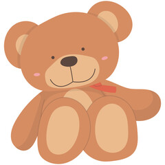 Teddy Bear Illustration. Cute teddy bear vector drawing. Set of cute Teddy Bears. Various funny characters. Valentines day, love, romance, toy, gift concept. Cartoon style.