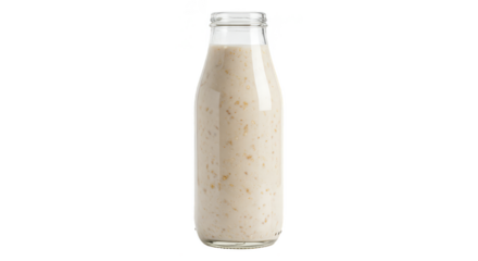 Transparent PNG of Oat Milk Bottle Vegan Drink Rich Nutrition