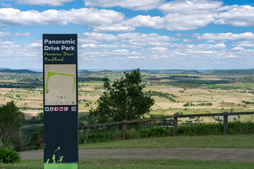 View from Panoramic Drive Lookout and Park near Toowoomba, QLD, Australia