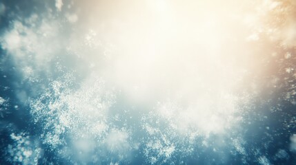 Obraz premium A winter wonderland, icy crystals, glowing light, shimmering, abstract, dreamlike