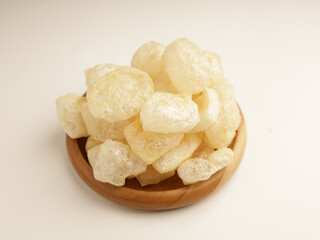 Crackers on white background