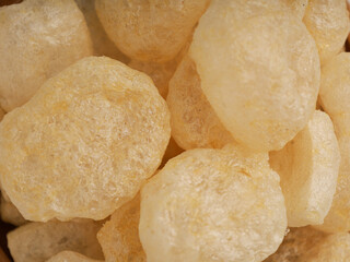 Crackers on white background