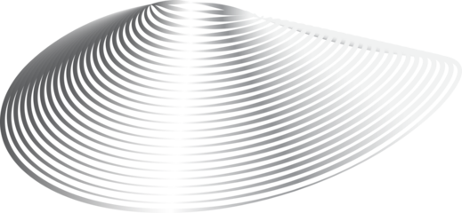 Circle and liquid shapes with dynamic metallic glowing silver, tech, innovation, science
