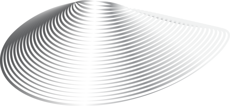 Circle and liquid shapes with dynamic metallic glowing silver, tech, innovation, science