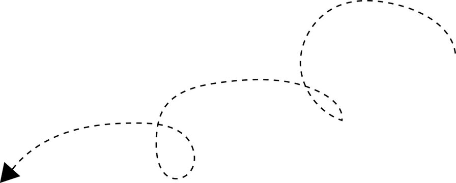 Dotted line arrow