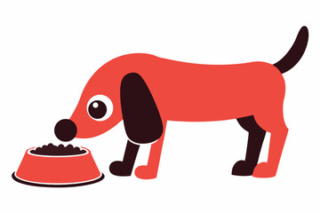 dog with bone | Hungry Pup | Doggie Dinner | dog feeding vector | The Hungry Hound | feed me