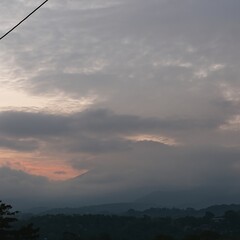 sunset in the mountains