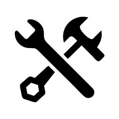 Black silhouette design of illustration tools, isolated on white background