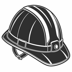 Professional hard hat safety helmet cutout isolated on white background