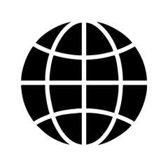 Naklejka premium Crisp world globe silhouette design with transparent background