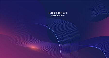 Abstract background with glowing curved lines and vibrant gradient colors