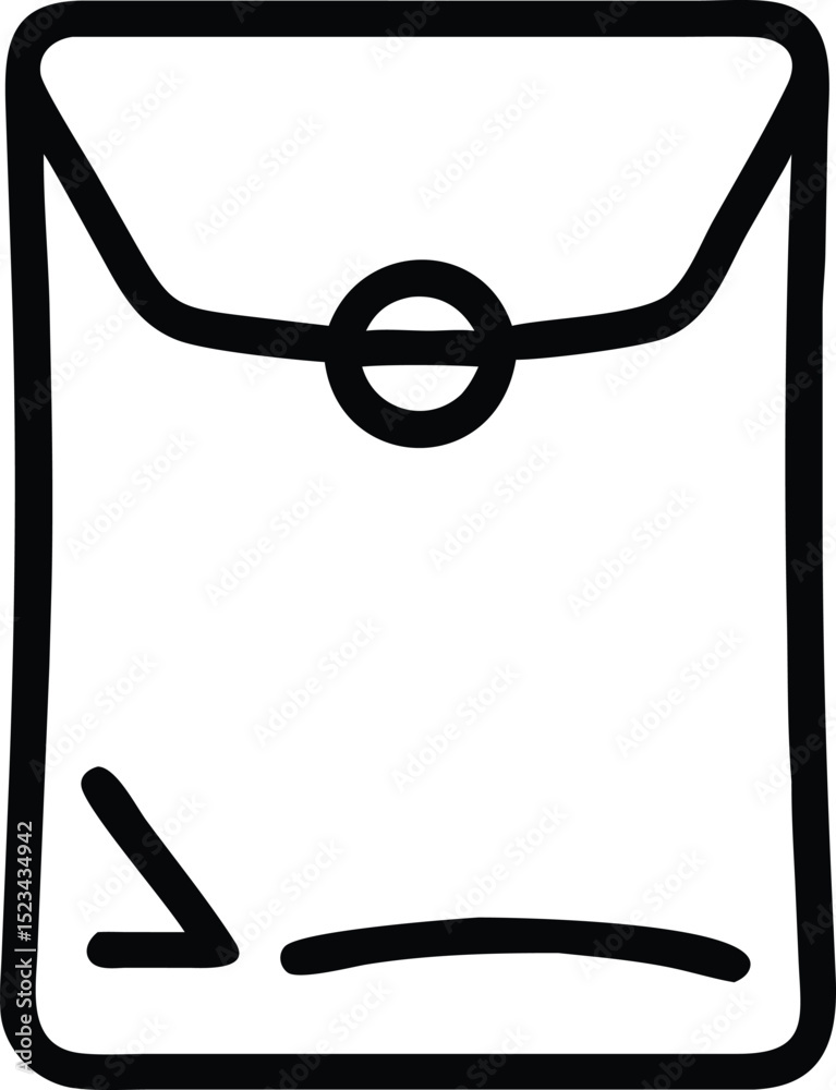 Poster simple black envelope outline design with transparency representing email communication