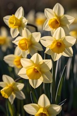 Fototapeta premium daffodils in the garden