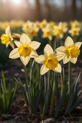 daffodils in spring